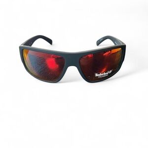 Timberland Black Sunglasses with Red Lenses.Polarized. No case.